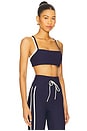 view 2 of 4 Kelly Sports Bra in Midnight Blue & Cream
