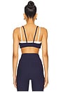 view 3 of 4 Kelly Sports Bra in Midnight Blue & Cream