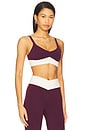 view 2 of 4 Unmatched Sports Bra in Plum & Cream