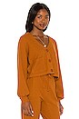 view 2 of 4 Romy Terry Sweater in Amber