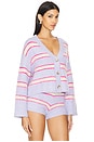 view 2 of 4 Montauk Cardigan in Sandy Dunes Stripe