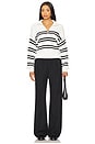 view 4 of 4 Ultra Stripe Sweater in Black & White