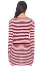 view 3 of 4 Rosalie Cardigan in Strawberry Stripe