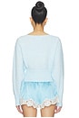view 5 of 5 GILET CROPPED IN THE MOMENT  in Blue