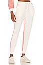 view 1 of 4 PANTALON MOLLETON BACK AT IT in Primrose & Cream
