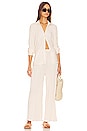 view 4 of 4 Hazel Plisse Pant in Tapioca