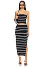 view 5 of 6 Amalfi Skirt in Vista Point Stripe