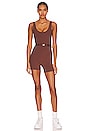 view 2 of 4 x Tessa Brooks Hustle Up Romper in Cafe