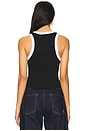 view 3 of 4 Ash Tank Top in Black & White