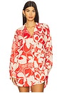 view 2 of 6 Rio Tunic Shirt in Hibiscus Bloom