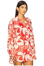 view 3 of 6 Rio Tunic Shirt in Hibiscus Bloom