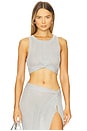view 1 of 5 Heart Of Gold Tank in Metallic Silver