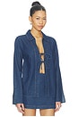 view 2 of 4 ФУТБОЛКА С ДЛИННЫМ РУКАВОМ VENICE in Indigo Chambray