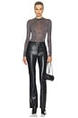view 5 of 5 Shimmer Long Sleeve Top in Black