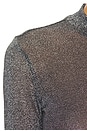 view 6 of 5 Shimmer Long Sleeve Top in Black