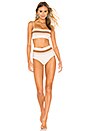 view 4 of 4 TOP BIKINI REBEL STRIPE in Cream, Camel & Desert Rose