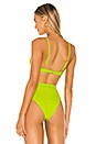 view 3 of 5 X REVOLVE Missy Bikini Top in Acid Green