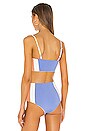 view 3 of 4 Rebel Heart Bikini Top in Peri Blue, Cream & Chestnut