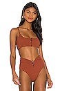 view 1 of 5 Lorelai Bikini Top in Tobacco