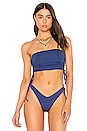 view 1 of 4 Kim Tube Bikini Top in Indigo