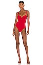 view 1 of 4 Cha Cha Classic One Piece in Lipstick Red