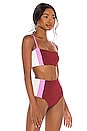 view 2 of 4 HAUT DE MAILLOT DE BAIN REBEL in Sangria, Rosebud & Cream