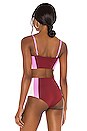 view 3 of 4 HAUT DE MAILLOT DE BAIN REBEL in Sangria, Rosebud & Cream