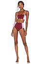 view 4 of 4 HAUT DE MAILLOT DE BAIN REBEL in Sangria, Rosebud & Cream