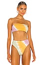 view 1 of 4 Beach Wave Bikini Top in Diagonal Sunburst