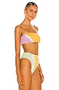 view 2 of 4 Beach Wave Bikini Top in Diagonal Sunburst