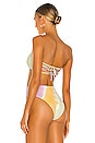 view 3 of 4 Beach Wave Bikini Top in Diagonal Sunburst