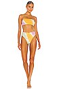 view 4 of 4 Beach Wave Bikini Top in Diagonal Sunburst