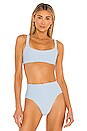 view 1 of 5 HAUT DE MAILLOT DE BAIN JESS in Sky Blue