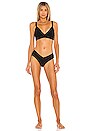 view 4 of 5 Pratt Classic Bikini Bottom in Black