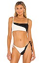 view 1 of 5 Ari Bikini Top in Black & Cream