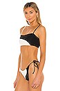 view 3 of 5 Ari Bikini Top in Black & Cream