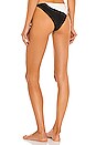 view 4 of 5 Dani Classic Bikini Bottom in Black & Cream