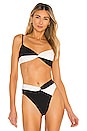 view 1 of 4 TOP BIKINI RINGO in Black & Cream