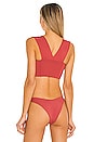 view 3 of 4 Parker Bikini Top in Brick