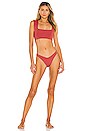 view 4 of 4 Parker Bikini Top in Brick