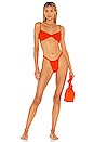 view 4 of 4 Gina Bitsy Bikini Bottom in Poppy