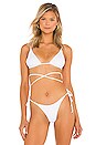 view 1 of 5 Kara Bikini Top in White