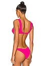 view 3 of 4 Tori Bikini Top in Bougainvillea