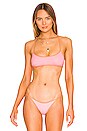 view 1 of 4 Pamela Bikini Top in Crystal Pink & Tangy