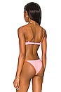 view 3 of 4 X TESSA BROOKS Nico Bikini Top in Crystal Pink & Sunbeam