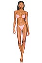 view 4 of 4 L*Space X TESSA BROOKS Nico Bikini Top in Crystal Pink & Sunbeam