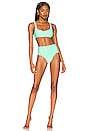 view 4 of 4 Jess Bikini Top in Bright Teal
