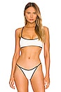 view 1 of 4 Pamela Bikini Top in Cream & Black