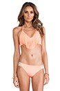 view 1 of 4 Audrey Fringe Top in Electric Coral