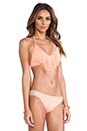 view 2 of 4 Audrey Fringe Top in Electric Coral